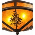 thumbnail image 3 of Meyda Tiffany 146815 Tamarack 2 Light 16" Wide Semi-Flush Ceiling Fixture - Cafe-Noir, 3 of 7