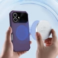 thumbnail image 5 of ELEHOLD for iPhone 16 Plus Case ,Compatible with Mag-Safe Accessory Military Protection Heavy-Duty Rugged Shockproof Case with Lens Protector  for iPhone 16 Plus,Purple, 5 of 5