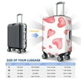 thumbnail image 6 of Balery Luggage Cover Pink Hearts Print Suitcase Covers for Luggage Elastic Washable Suitcase Protector Fits 18-32 Inch Luggage-X-Large, 6 of 9