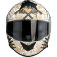 thumbnail image 6 of Z1R Warrant Sombrero Motorcycle Helmet White/Gold MD, 6 of 6