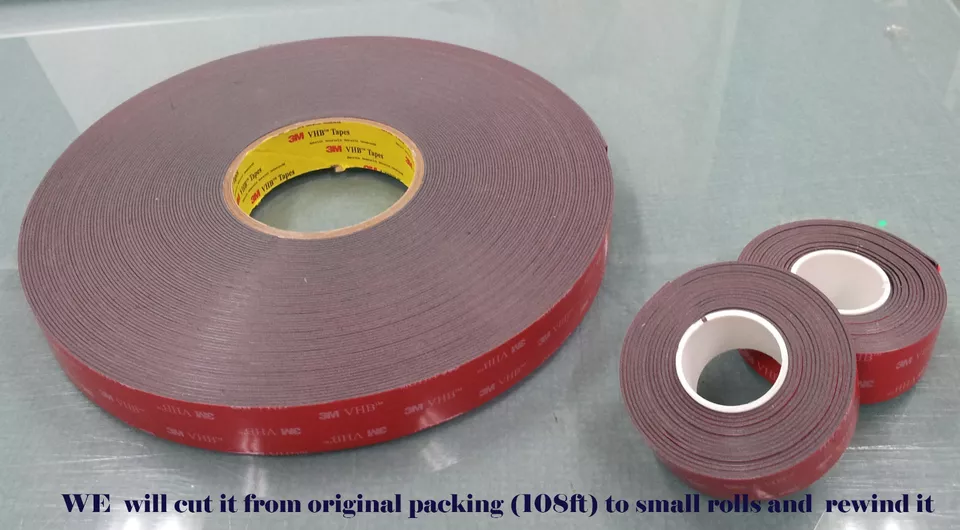 CIRCLE- 3M 1-1/2" X 9 Ft Vhb Double Sided Foam Adhesive Tape 5952 Acrylic 1.5 Inch 38Mm
