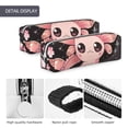 thumbnail image 4 of Yiaed Cute Axolotl Sakura Blossoms B Print Leather Pencil Case - Leather Pen Pencil Holder - Elegant & Practical Pencil Pouch for Work & Office, 4 of 7