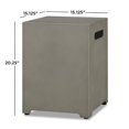thumbnail image 2 of Pemberly Row Powder-coated Steel Propane Tank Cover in Mist Gray, 2 of 5