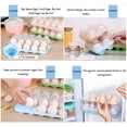 thumbnail image 4 of Caja de almacenamiento de huevos de 10 rejillas, caja de protección de huevos para refrigerador, contenedor portátil para transportar huevos para acampar y picnic (2 piezas), 4 of 6