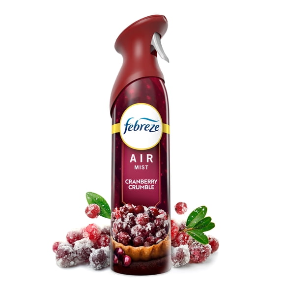 Febreze Odor-Fighting Air Freshener Spray, Room Spray, Cranberry Crumble Air Mist, 8.1 oz, 1ct