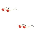 thumbnail image 3 of ZheElen Punk Rock Mode - Résistant pour Hommes et Femmes Lunettes Rondes pour le Visage UV400 Protectrices C7 Ensemble de 2, 3 of 6