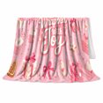 thumbnail image 2 of Wrapped Joy Holiday Pink Glitter Text Presents Cupcake, Festive Holiday Scene, Warm Flannel Blanket for Living Room and Reading Nook, Art Lovers Friendship Gift, Festive Home Decor, 2 of 9