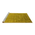 thumbnail image 2 of Ahgly Company Machine Washable Indoor Rectangle Oriental Yellow Industrial Area Rugs, 6' x 9', 2 of 4