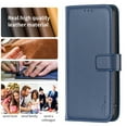 thumbnail image 6 of Nalacover Premium High Quality Wallet Case for Samsung A12 4G, Strong Magnetic Clasp Case with [RFID Blocking] Card Holder Kickstand Magnetic,Leather Flip Case for Samsung Galaxy A12 4G, Blue, 6 of 8