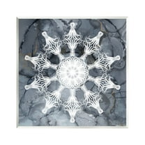 Stupell Industries Boho Fractal Medallion Abstract Painting Unframed Art Print Wall Art, 12 x 12