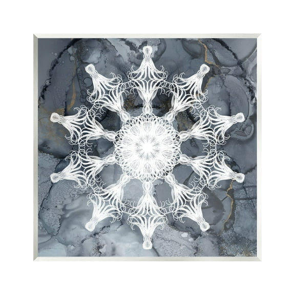 Stupell Industries Boho Fractal Medallion Abstract Painting Unframed Art Print Wall Art, 12 x 12