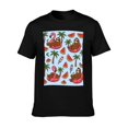 thumbnail image 5 of T-shirt Tropical Summe  Soft Cotton Adult Heat-Transfer Graphic T-Shirt - 180g Breathable Fabric, Unisex Summer Casual Wear with Durable Heat-Printed Design, 5 of 10
