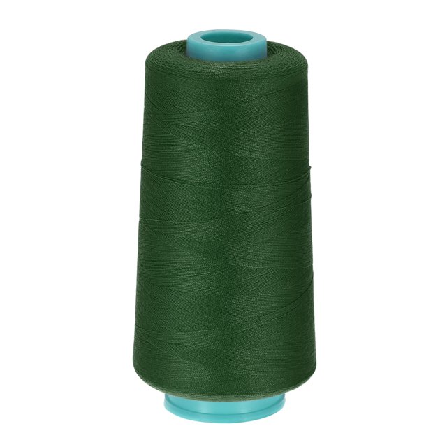 Unique Bargains Fil à Coudre en Polyester Tout Usage 3000 Yards 40S/2 (Vert Foncé)