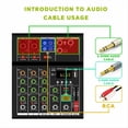 thumbnail image 4 of -A4 Consola de DJ Digital Portátil Profesional con Mezclador USB Border Mezclador de Audio de 4 Canales para Canto en Negro, 4 of 5