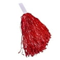 thumbnail image 5 of 48x Cheerleading Pom Poms Metallic Foil Cheer Pom Poms with Plastic Handle for Adults Kids Cheerleaders Party Red & Blue, 5 of 5