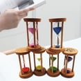 thumbnail image 1 of 6x temporizador de arena colorido cepillo de dientes reloj de arena reloj de arena temporizador para juegos centro de educación temprana estudio de yo Macarena Temporizador de arena, 1 of 8
