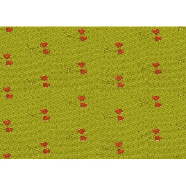 Ahgly Company Indoor Rectangle Patterned Dark Yellow Green Area Rugs, 8' x 12'
