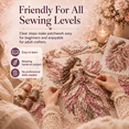 thumbnail image 6 of Ktlvex Premium Fairy Patchwork DIY Kit Pre-Cut Felt Flower Fairies Patchwork Sewing Kit Beginner Handmade Layered Fabric Craft Decor（Yellow）, 6 of 9