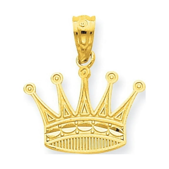 14k Crown Pendant