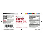 Arctic Ruby Oil - Omega 3 Supplement with Astaxanthin 2mg - Contains Essential Fatty Acids & Antioxidants - Supports Heart, Brain, Eye, Skin, Joint & Immune Health - 60 Softgels (1 Pack)