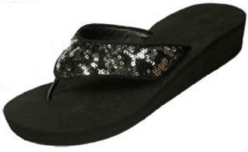 flip flops with stones