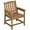 Brown, variant on GVN Patio Accent Chair, Outdoor Dining Chairs, All-Weather Patio Chair, HDPE Patio Dining Chair, Heavy Duty Wood-Like Outdoor Furniture, White