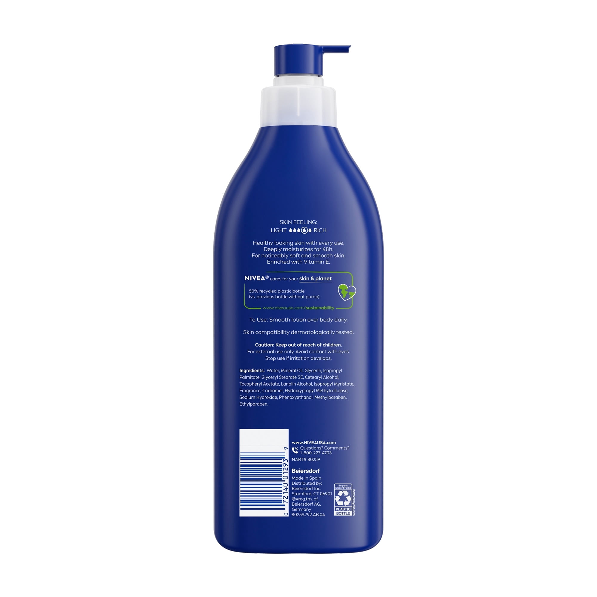 Nivea Original Moisture Body Lotion for Normal To Dry Skin - 16.9 oz - 2 Pack