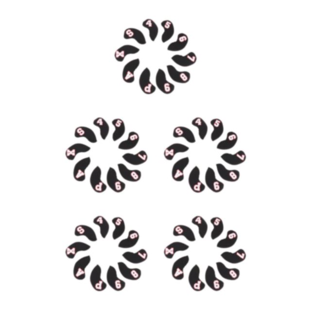 Cubiertas de Cabeza de Hierro de Golf Sonducket 10Pcs Waterproof Neopreno 4-9,A~X