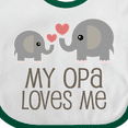 thumbnail image 4 of Inktastic My Opa Grandpa Loves Me Boys or Girls Baby Bib, 4 of 4