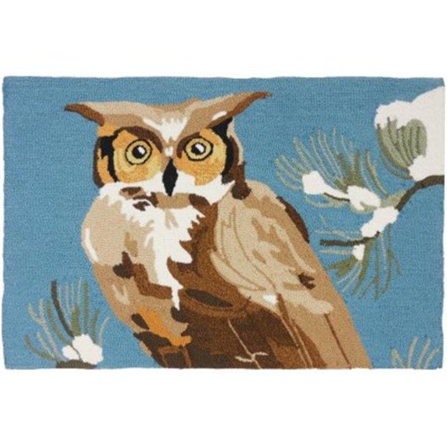 Homefires Rugs PY-MC009 Woodland Owl Area Rug - 22 x 34 in.
