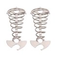 thumbnail image 1 of Deck Anchor Pegs, Fish Bone Shape Wind Proof Tent Rope Tensioner Sturdy With Spring For Camping Silver, 1 of 8