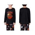 thumbnail image 4 of Beezizac Pajamas For Little Big Boys Cool Black Basketball Long Sleeve 2-PC Cozy PJ Set Kid Size 14, 4 of 8