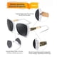 thumbnail image 5 of Lentes de sol polarizados cuadrados brillantes FEISEDY para mujer B2289, 5 of 8