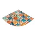 thumbnail image 2 of Alfombrilla de ducha de esquina perfecl de PVC 60 cm x 60 cm Naranja, 2 of 8