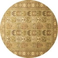 thumbnail image 1 of Ahgly Company Indoor Round Persian Brown Traditional Area Rugs, 3' Round, 1 of 4