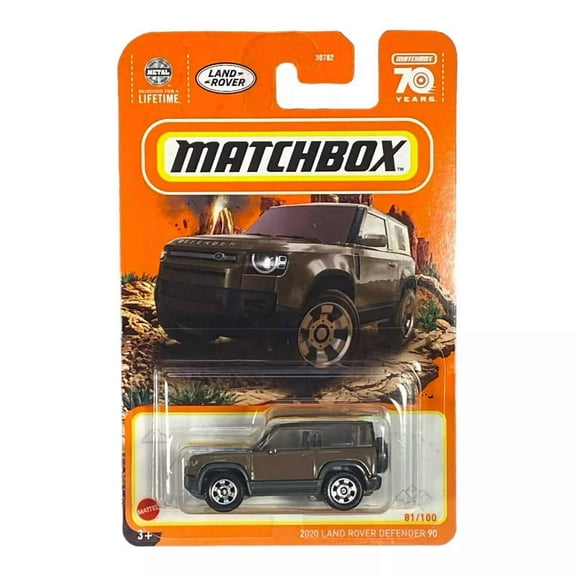 Matchbox 70 Years Brown 2020 Land Rover Defender 90 Toy Car 81/100