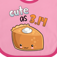 thumbnail image 4 of Inktastic Cute As 3.14 Pi Day Pumpkin Pie Pun Boys or Girls Baby Bib, 4 of 4