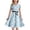 z260321-Sky Blue-C, variant on XEGLSBU Dresses for Girls 10-12 Sparkly Easter Print Girls Sleeveless Dress Back Elastic Zipper for Casual Outdoor Daily Wear Silver Size 13-14 Years