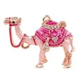 thumbnail image 3 of BSJJY Camel Lover Gift - Tiny Cute Camel Figurine Collectible, Hinged Crystal Jeweled Animal Trinket Jewelry Box, Desert Camel Decor Ornament (Pink), 3 of 7