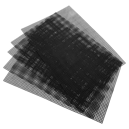 CATIEBYE Plastic Canvas Sheets Black 5Pcs 11.8X7.9X0.04In