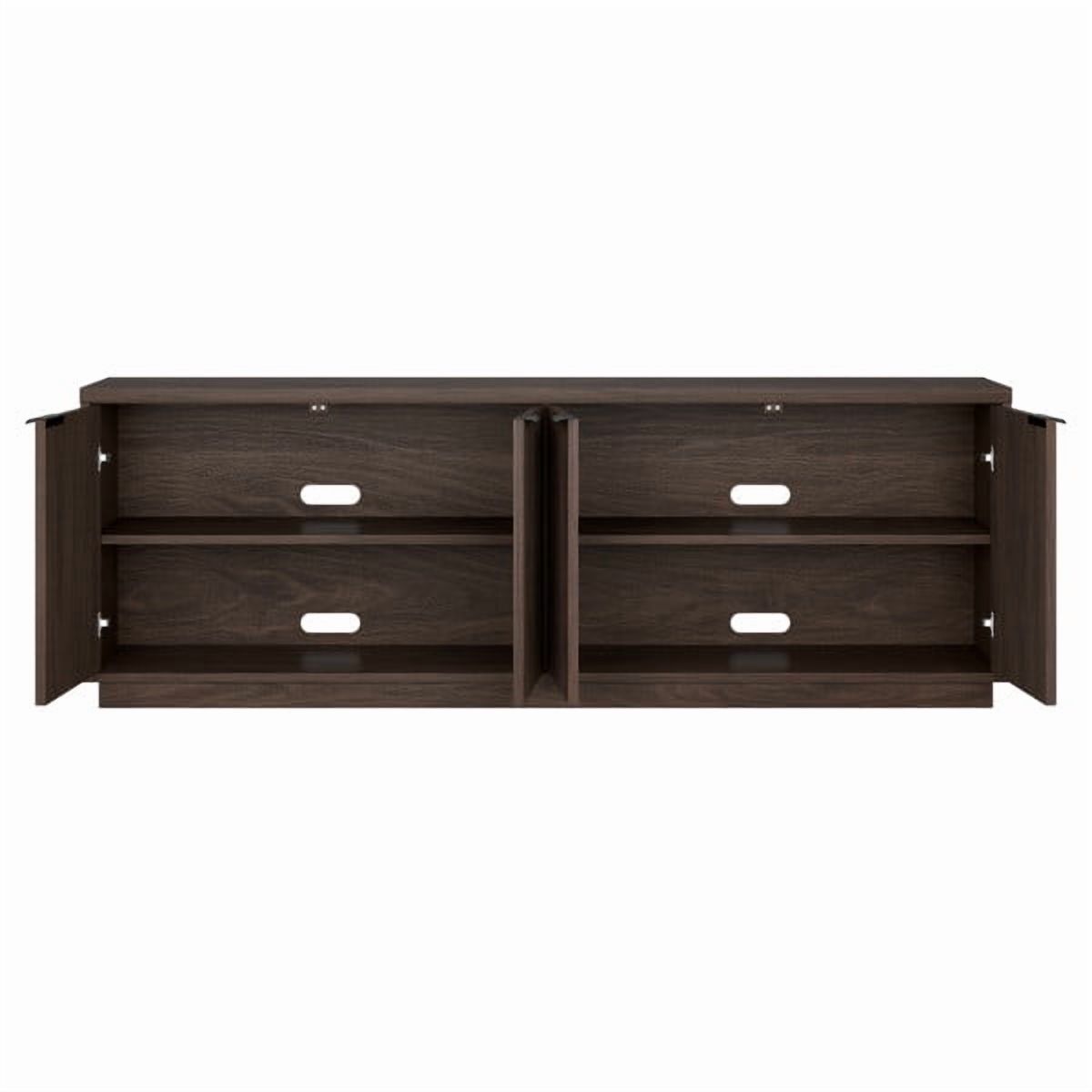 Mansfield Rectangular TV Stand for TV's up to 78" in Alder Brown