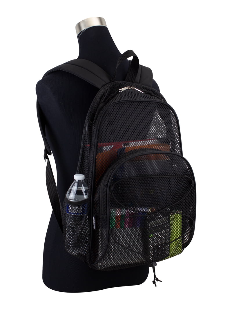Eastsport Unisex Mesh Bungee Backpack with Padded Shoulder Straps