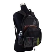 Eastsport Unisex Mesh Bungee Backpack with Padded Shoulder Straps, Black