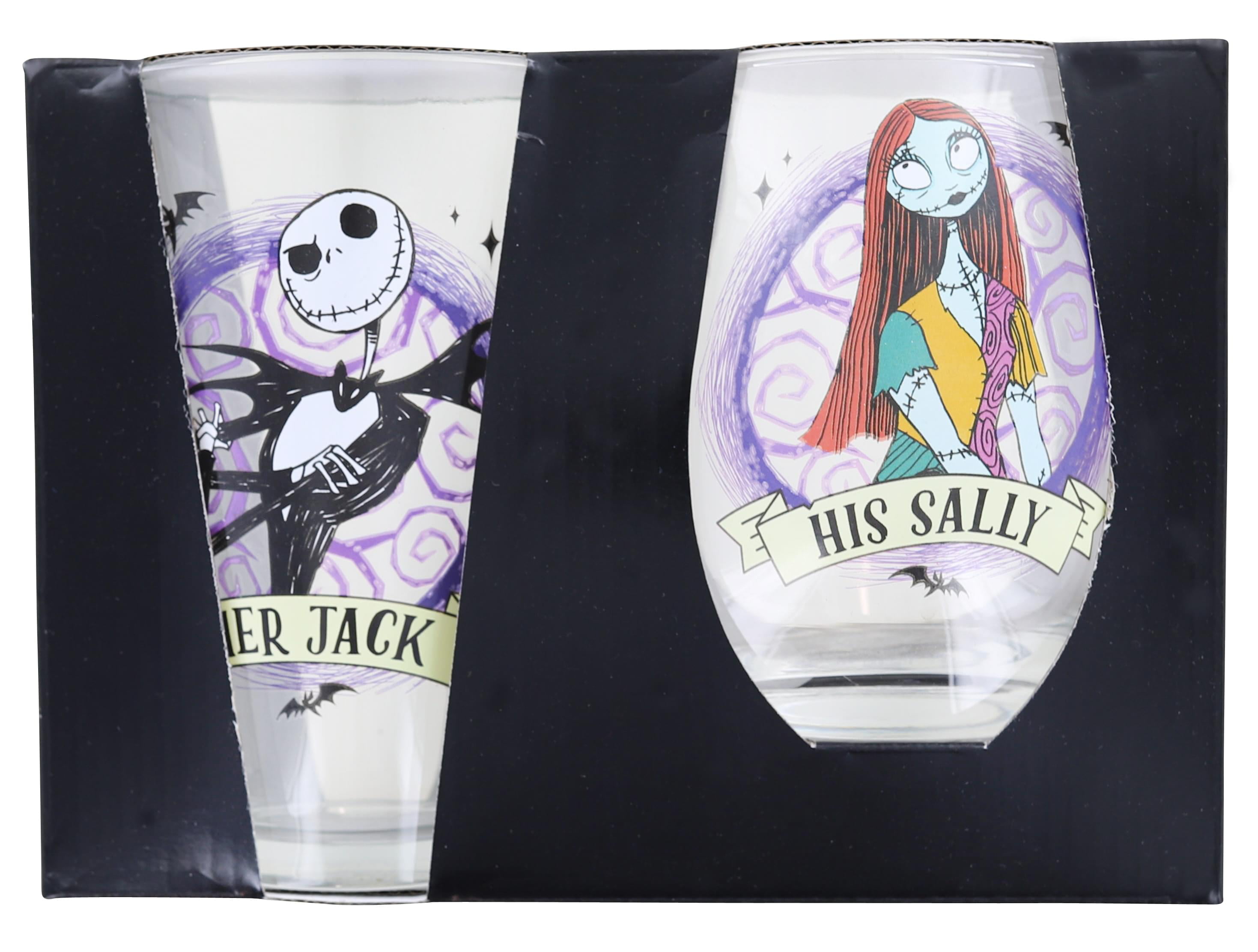 Nightmare before christmas glass can drinking glass bamboo lid and