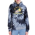 thumbnail image 2 of Wild Bobby All Star Cheerleading Megaphone Girl Sports Unisex Graphic Hoodie Sweatshirt, Spiral Black, Small, 2 of 5