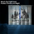 thumbnail image 4 of Camper Kitchen Curtains RV Window Curtains Over Sink Set of 2, Camping Tent Bear with Lantern Vintage Rod Pocket Short Tier Curtains for Kitchen, Farmhouse Small Kitchen Decor (26x36 Inch), 4 of 6
