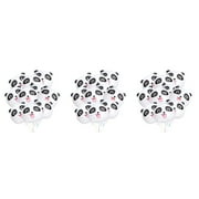 FRCOLOR 3 Sets 20pcs Panda Balloon Creative Cartoon Aluminium Foil Balloon for Gathering Birthday Party Decoration (White Black Pink)