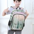 thumbnail image 6 of FORMRS Unisex School Backpack 17" Student Travel Bag with Laptop Compartment, Green Deer, 6 of 7