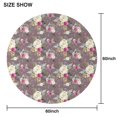 thumbnail image 6 of Pioneer Flower Floral Print Pattern Round Tablecloth 60"x60",Wrinkle Wipeable Table Cloth for Kitchen Dining Room Picnic Patio Party, 6 of 6