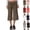 Coffee, variant on UDAUDU Womens Fold Over Gaucho Pants Low Rise Wide Leg Capris for Women Flowy Going Out Yoga Bottoms Wide Leg Capri Pants Navy L